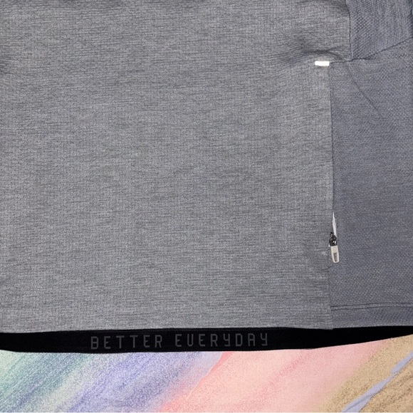 Men's Lululemon Textured Tech Hoodie Size S Rhino Grey Pullover - Picture 6 of 10